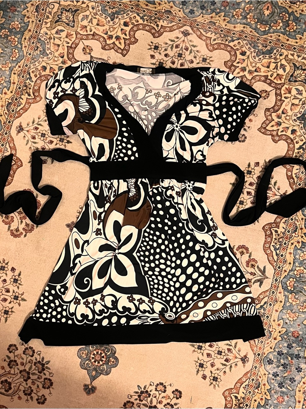 Lovely day Y2K Wrap Style shirt